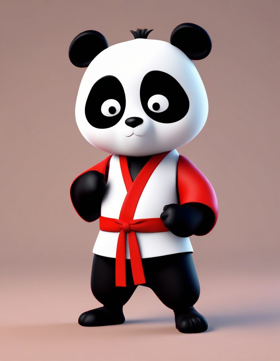 🐼功夫熊猫Chibi | 国风武术Q版全身像，动态感满分！