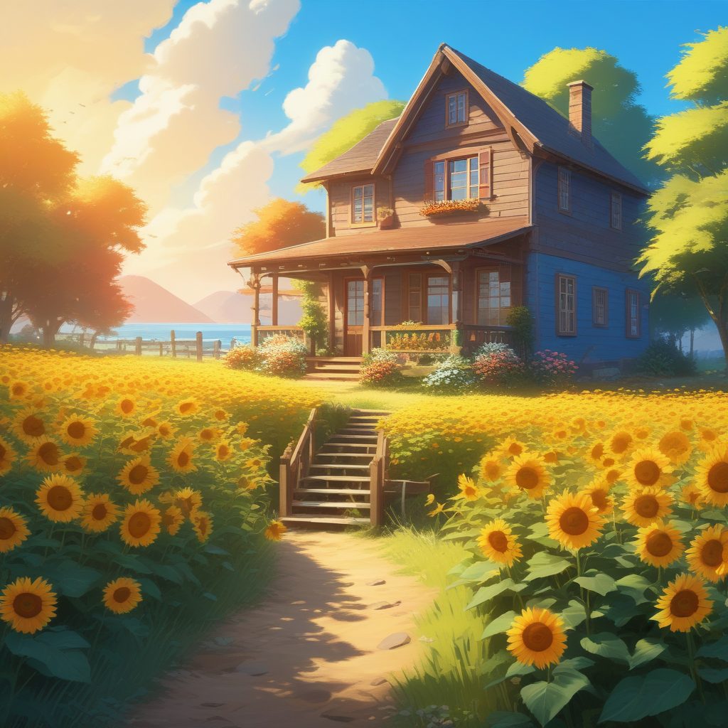 🌊宫崎骏风:夏天限定!超治愈的海边小屋,适合做手机壁纸!