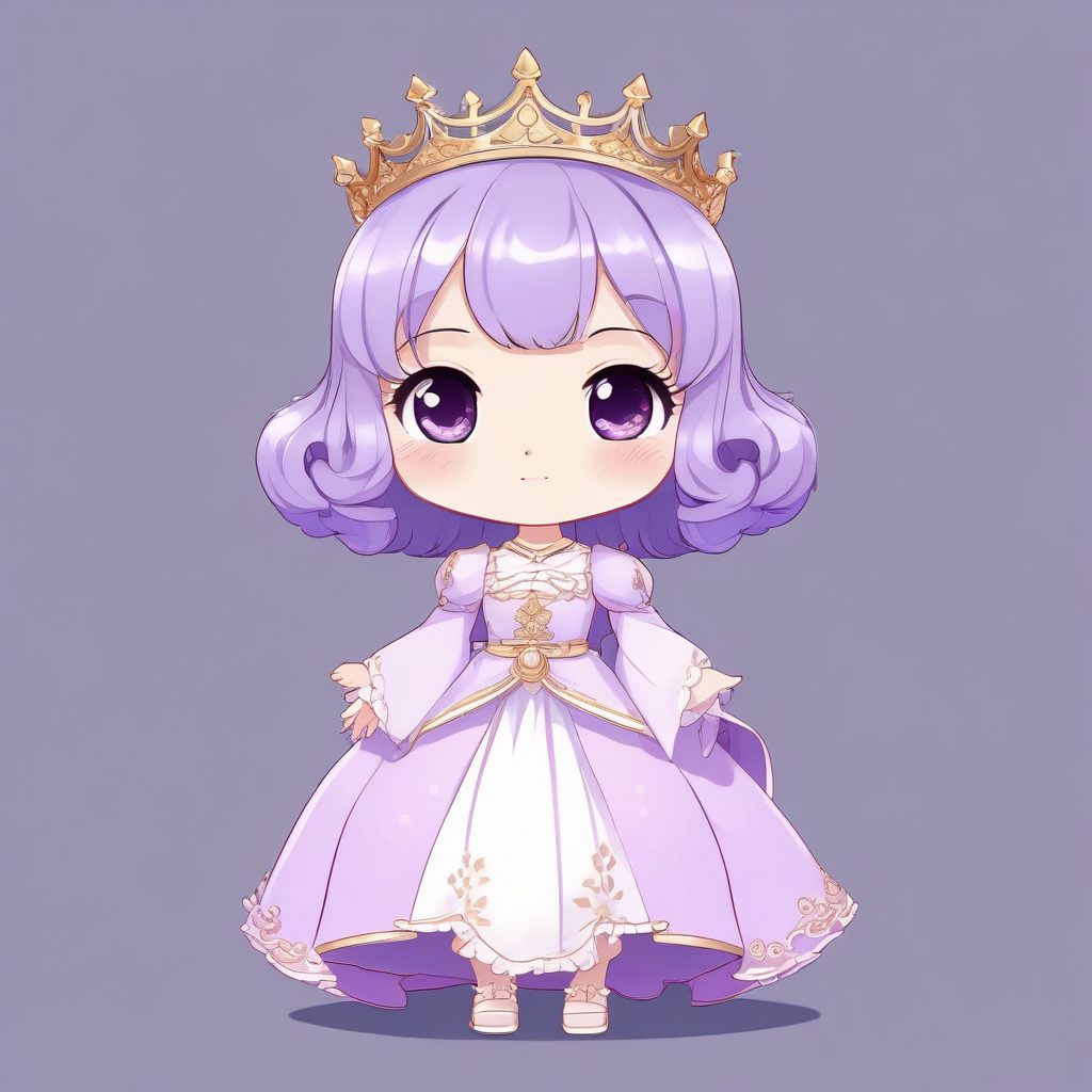 👑宫廷贵族风！Q版华丽小公主插画，甜美系头像生成器！