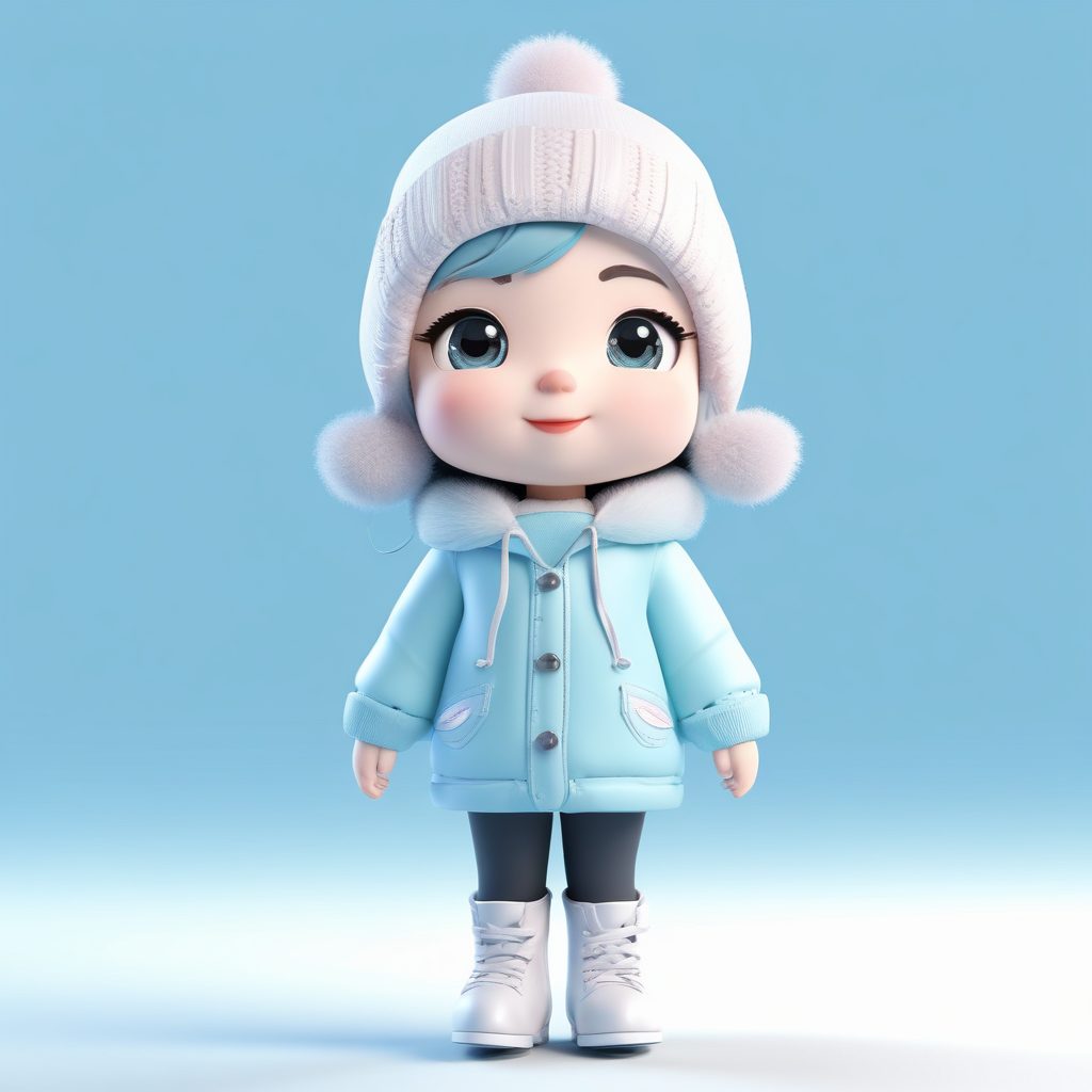 ⛸️公主风Q版｜冰雪奇缘主题冬日装扮，高级感十足的3D渲染！