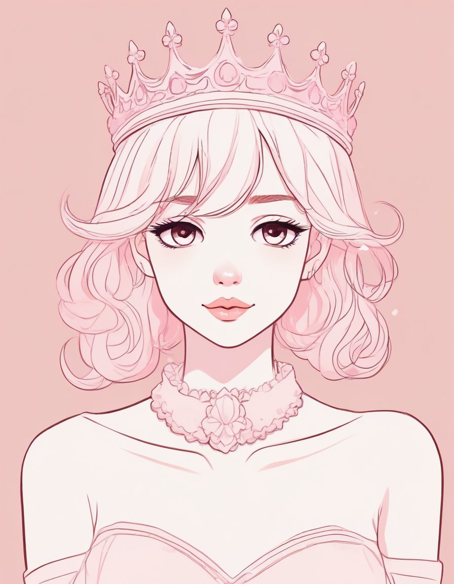 👑公主梦头像!头戴小王冠的可爱少女,低饱和治愈系