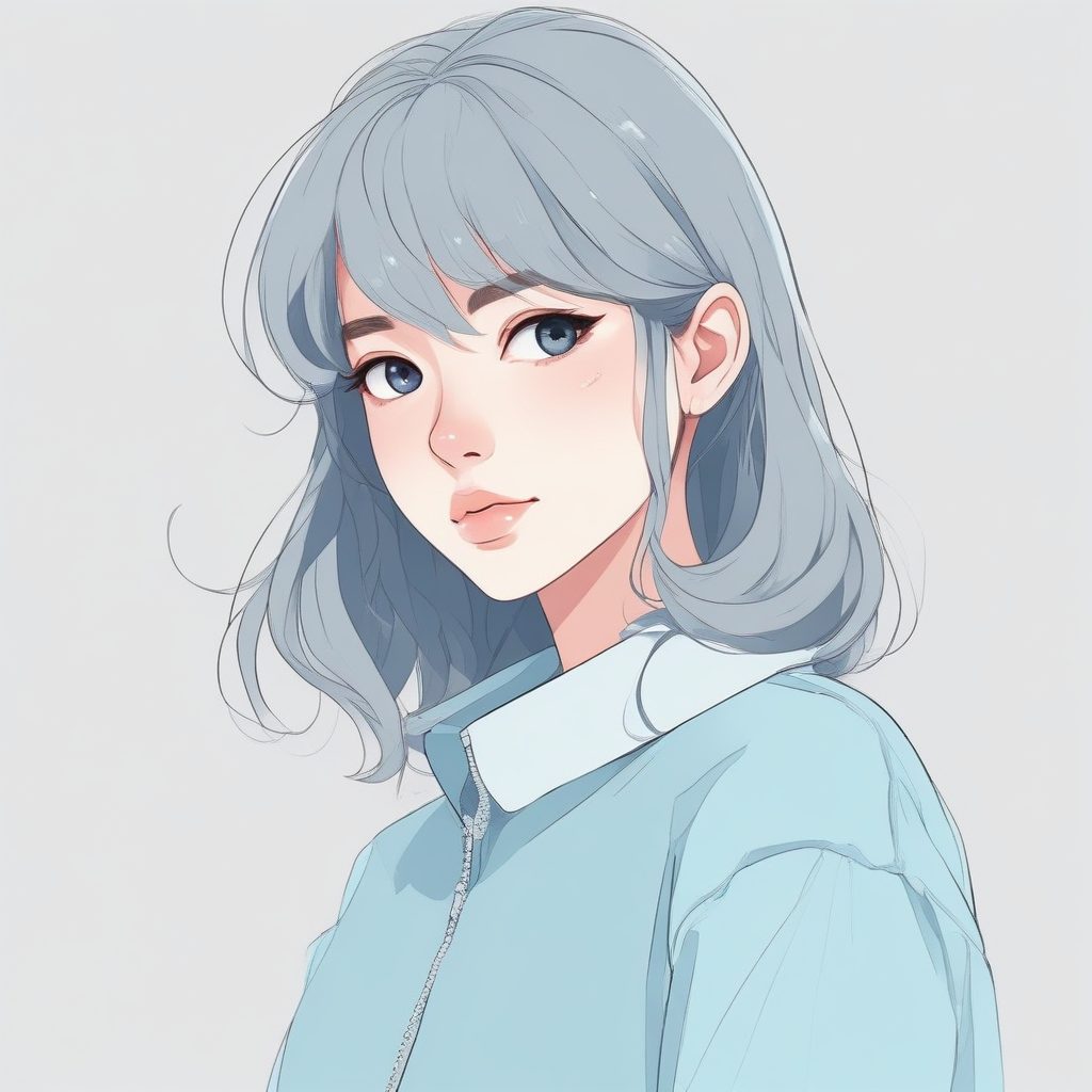 ✨光影极简风：侧逆光下的安静少女，低饱和度高级感壁纸