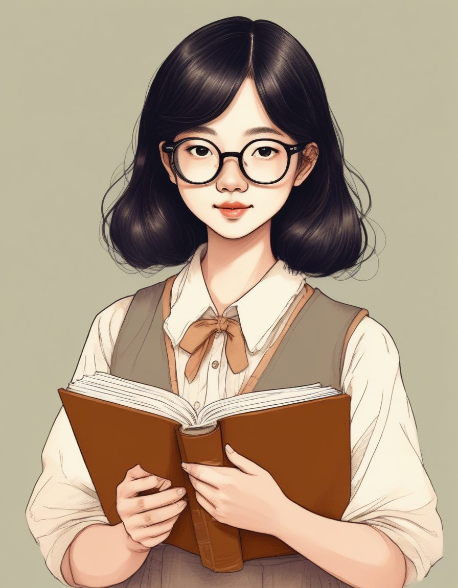 光影魔术:AI绘制Light Academia日系知性少女肖像