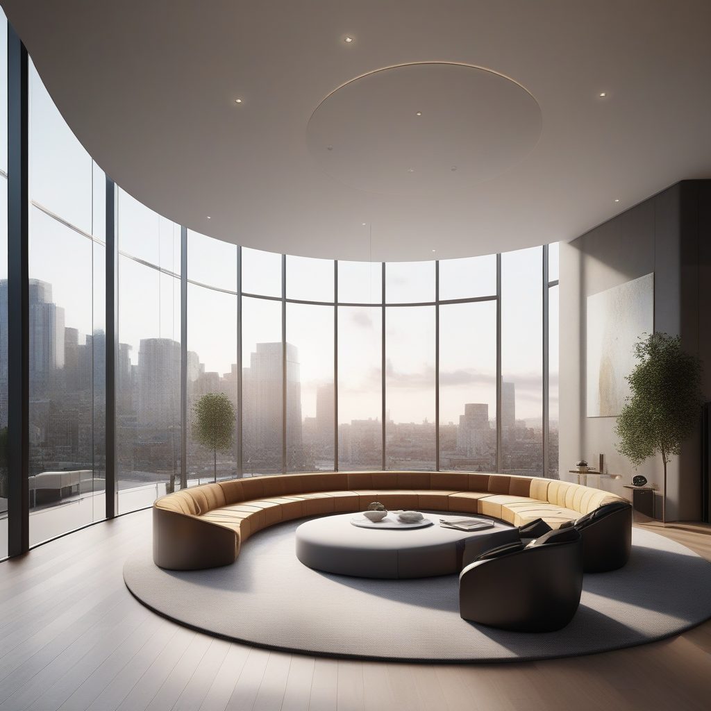 豪宅视觉盛宴：8K下沉式客厅，极简温馨设计提示词公开