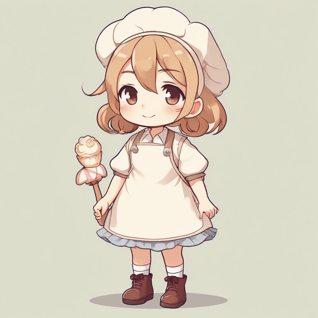 👩‍🍳烘焙小能手！手持奶油的Q版人物，超有故事感的AI提示词！