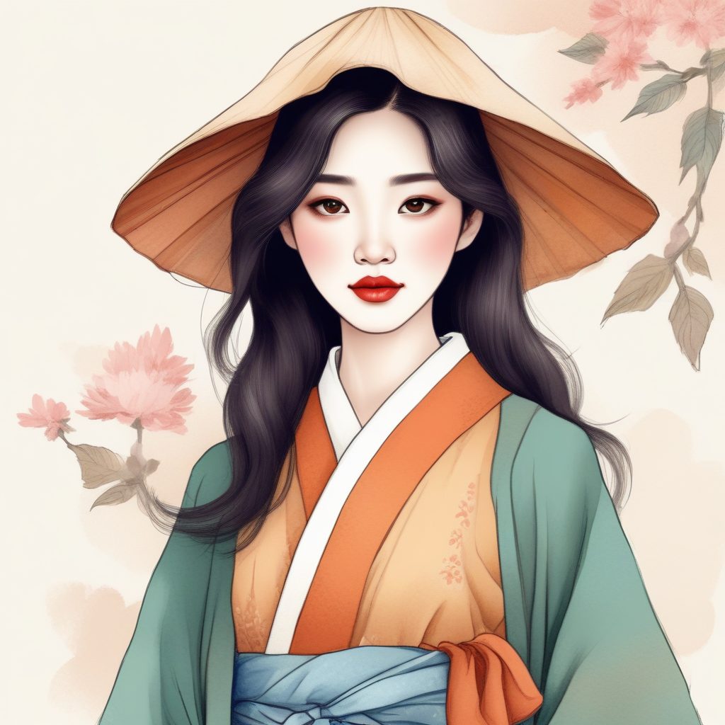 hottest 日韩时尚少女头像 | 手绘插画风 卡纸质感 温暖色调 🌸✨