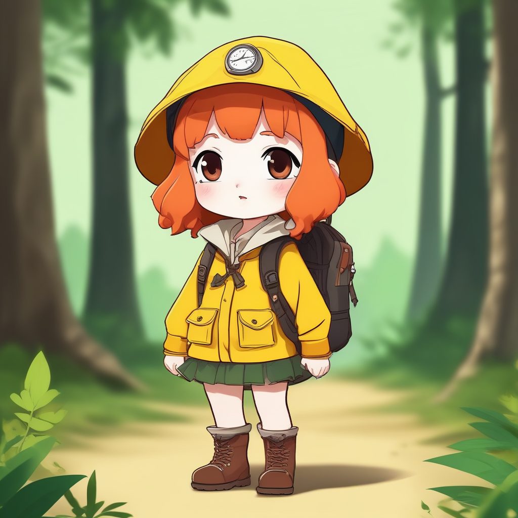 🏕️户外探险家！Q版露营少女插画，元气治愈系头像！