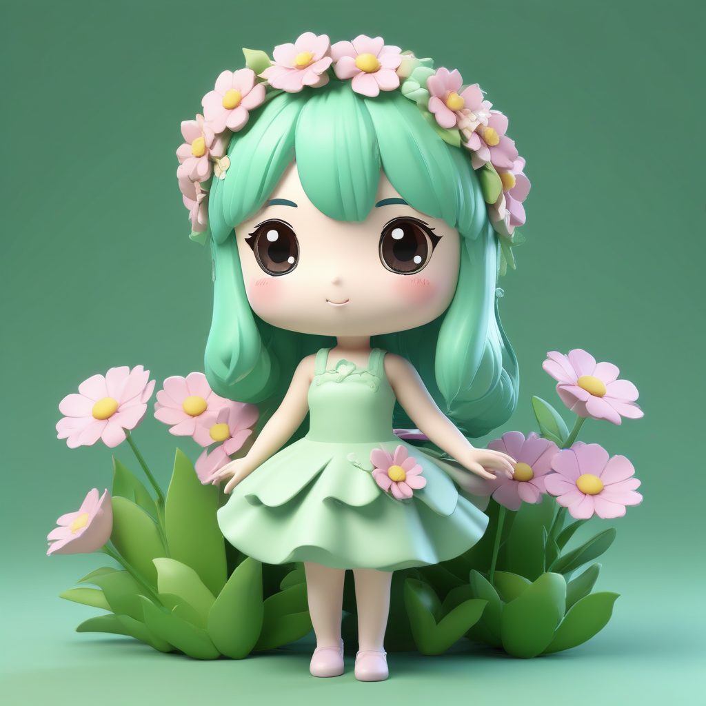 🌷花仙子主题！精致田园风Q版手办，治愈系头像首选！