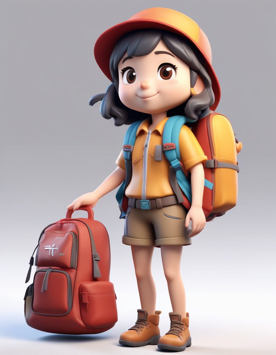 环球旅行家:Q版背包客的雀跃瞬间🎒