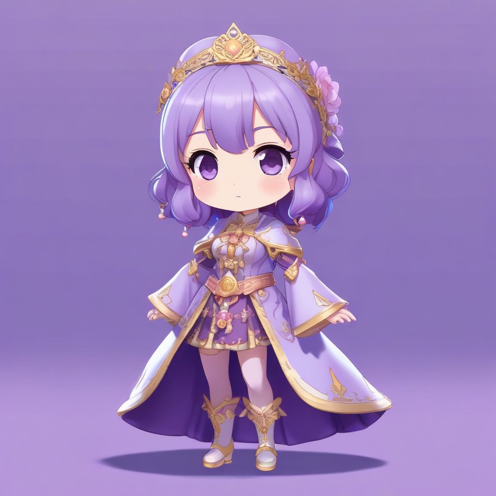 👑皇室贵族Chibi！高傲侧视动态姿势，高级感极简头像