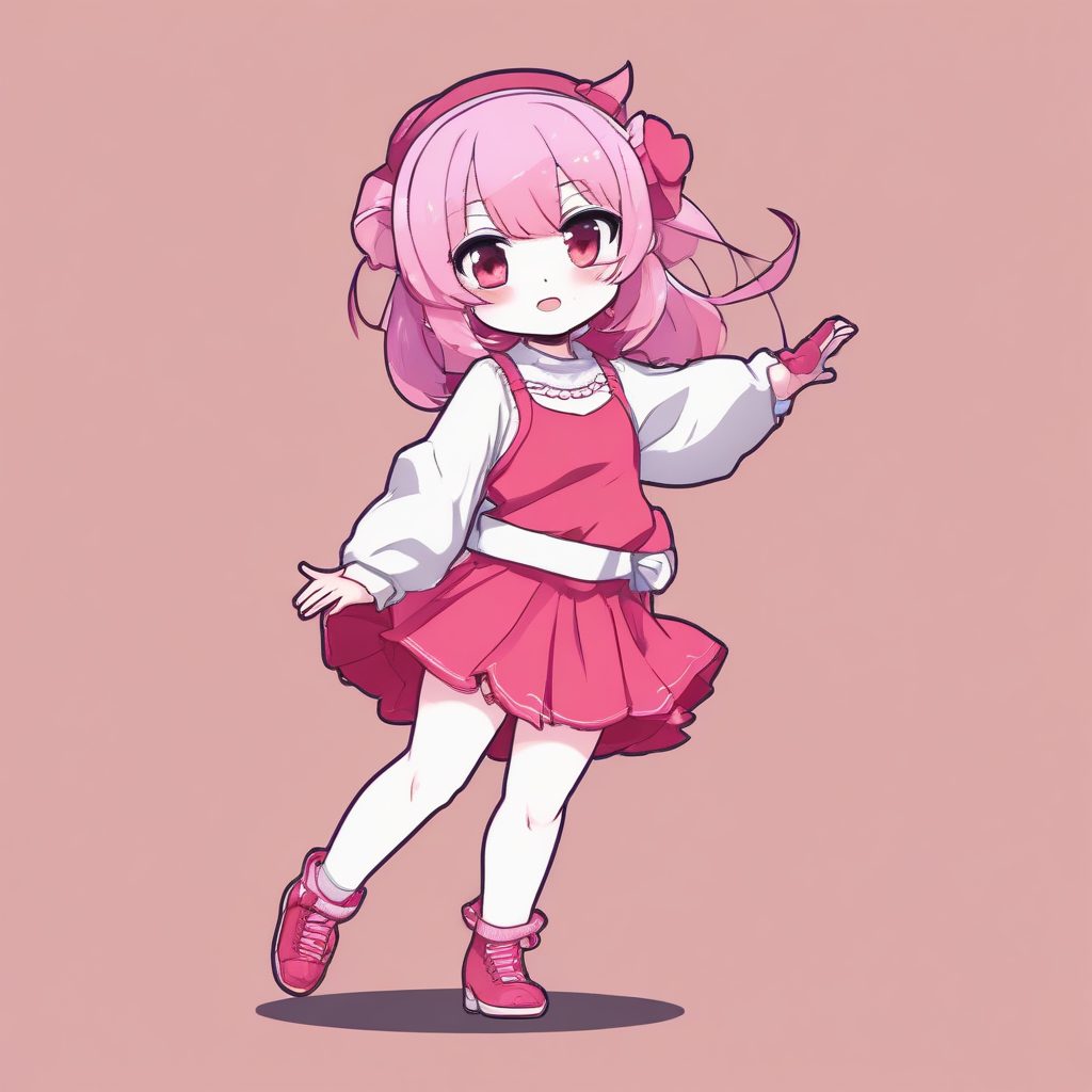 💃活力舞蹈家！跳跃瞬间的Q版全身像，超动感头像生成！