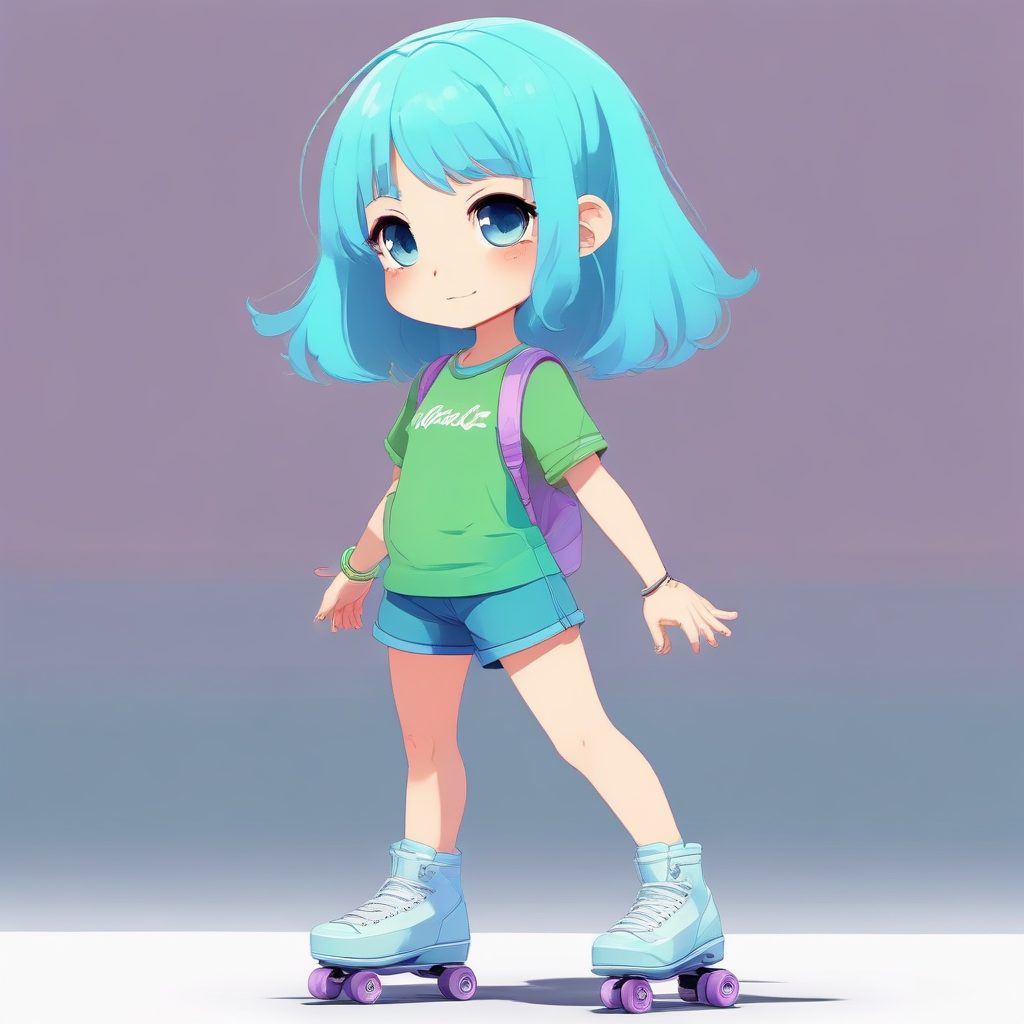 活力夏日Q版运动女孩：动态全身照和光线追踪渲染秘诀