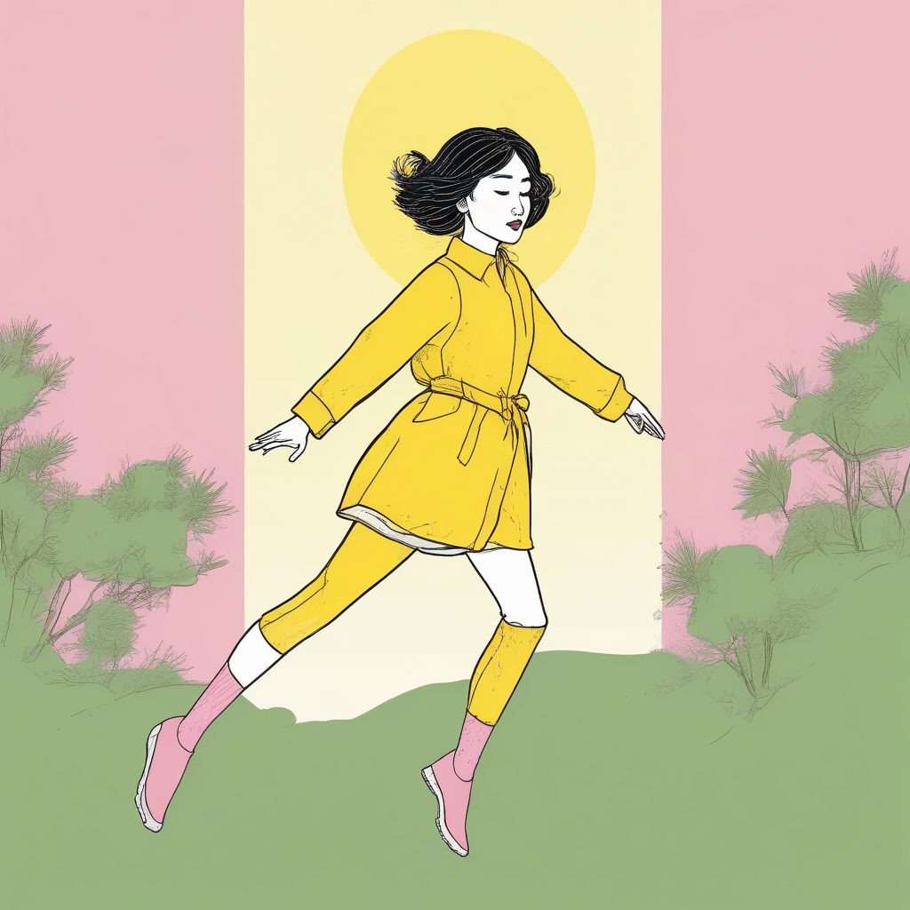 🍋活泼撞色！极简线稿日韩少女，Crayon Style打造童趣感