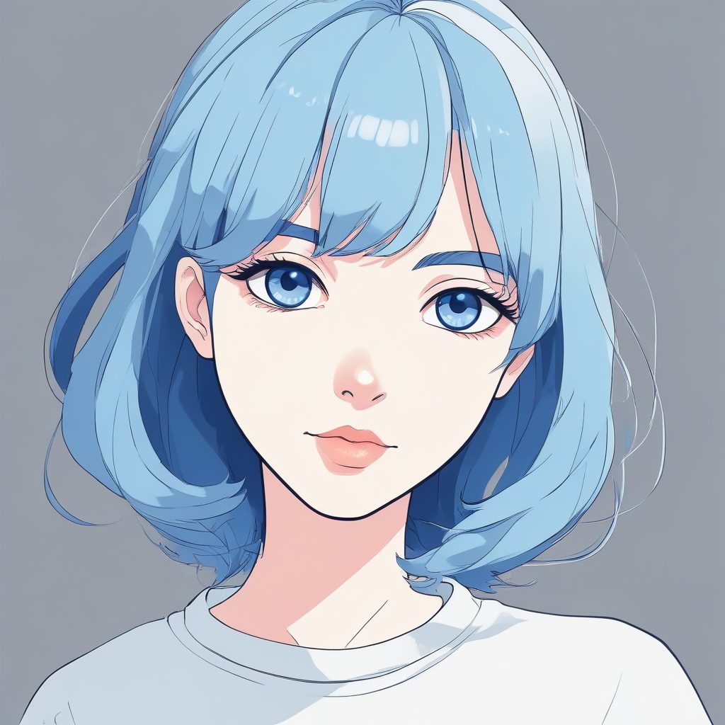 ✨Ins风极简线条少女头像！低饱和度治愈系，背景干净到可以直接用！