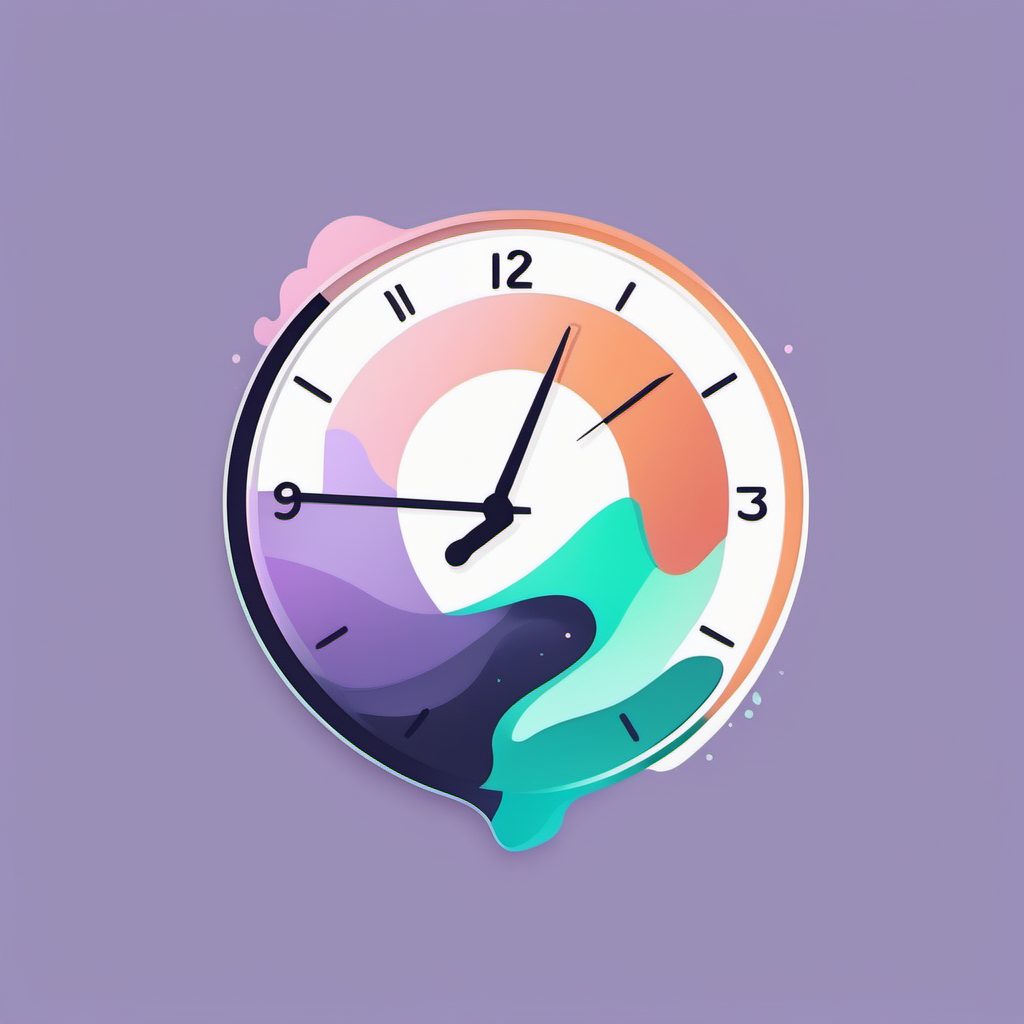 极简标志设计：治愈系色彩的时间流动矢量插画教程