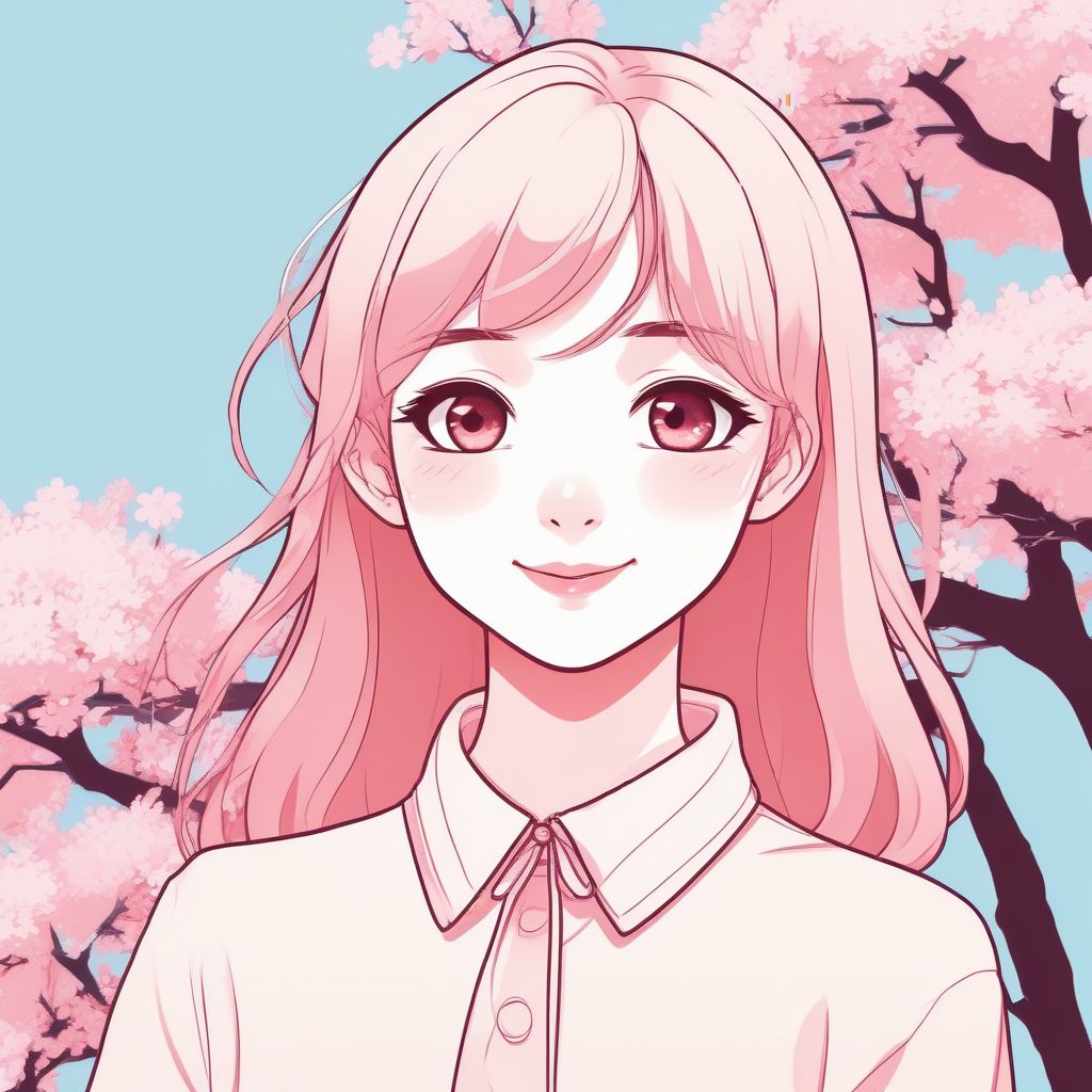 🎀极简初恋脸少女头像生成！低饱和度甜美系，日系赛璐珞风格！