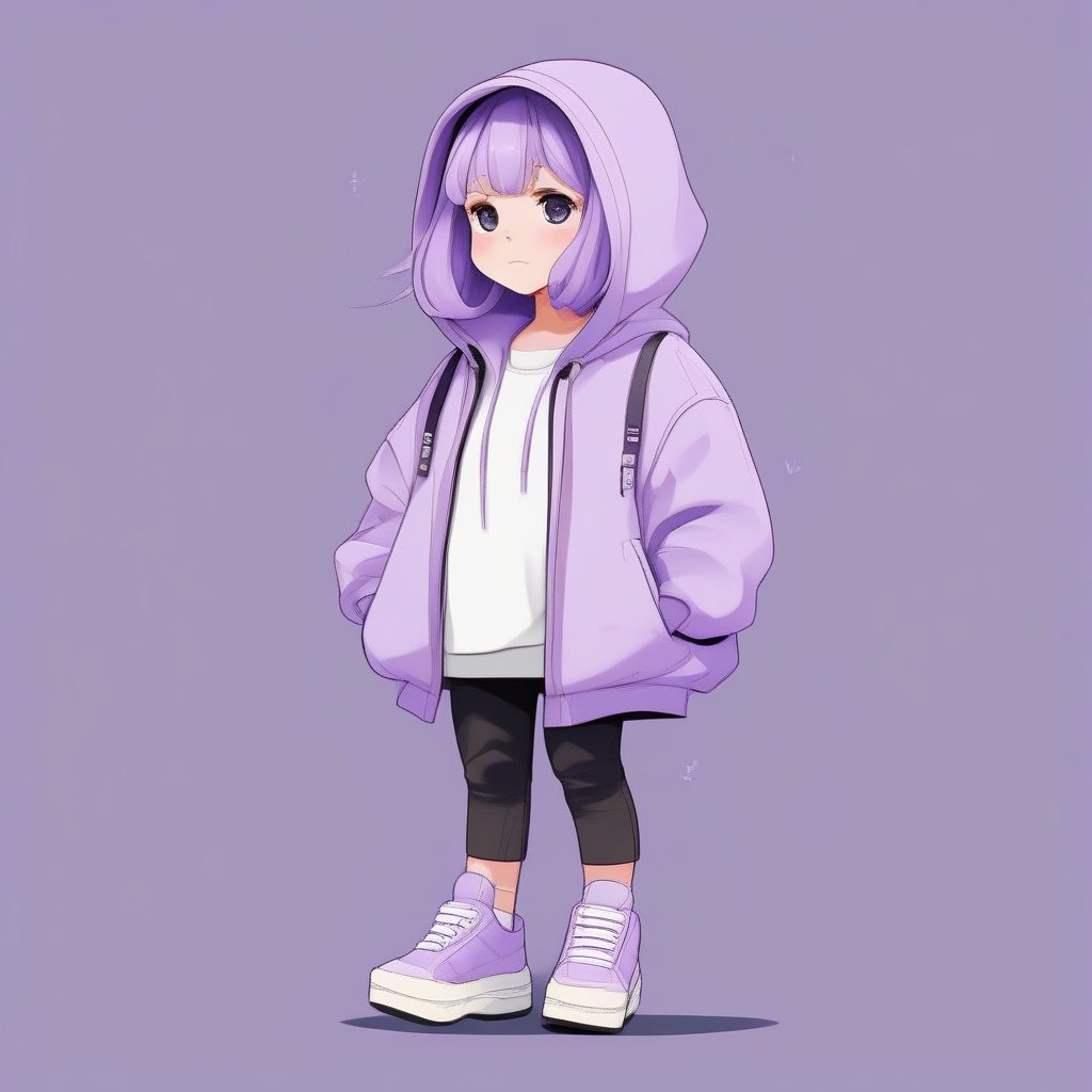 极简动漫风Q版潮酷女孩AI绘画：Y2K街头时尚全身像生成秘籍