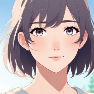 ✨极简动漫少女头像：清新治愈系，一键生成你的专属形象！