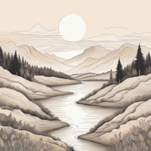 💖极简风景手绘插画 | 温暖治愈系纸感画风 | 家庭墙装饰/手账灵感✨