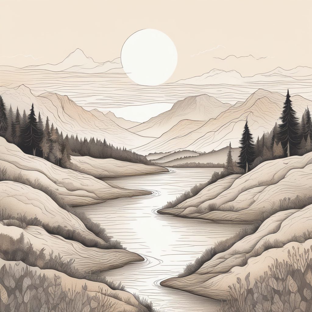 💖极简风景手绘插画 | 温暖治愈系纸感画风 | 家庭墙装饰/手账灵感✨