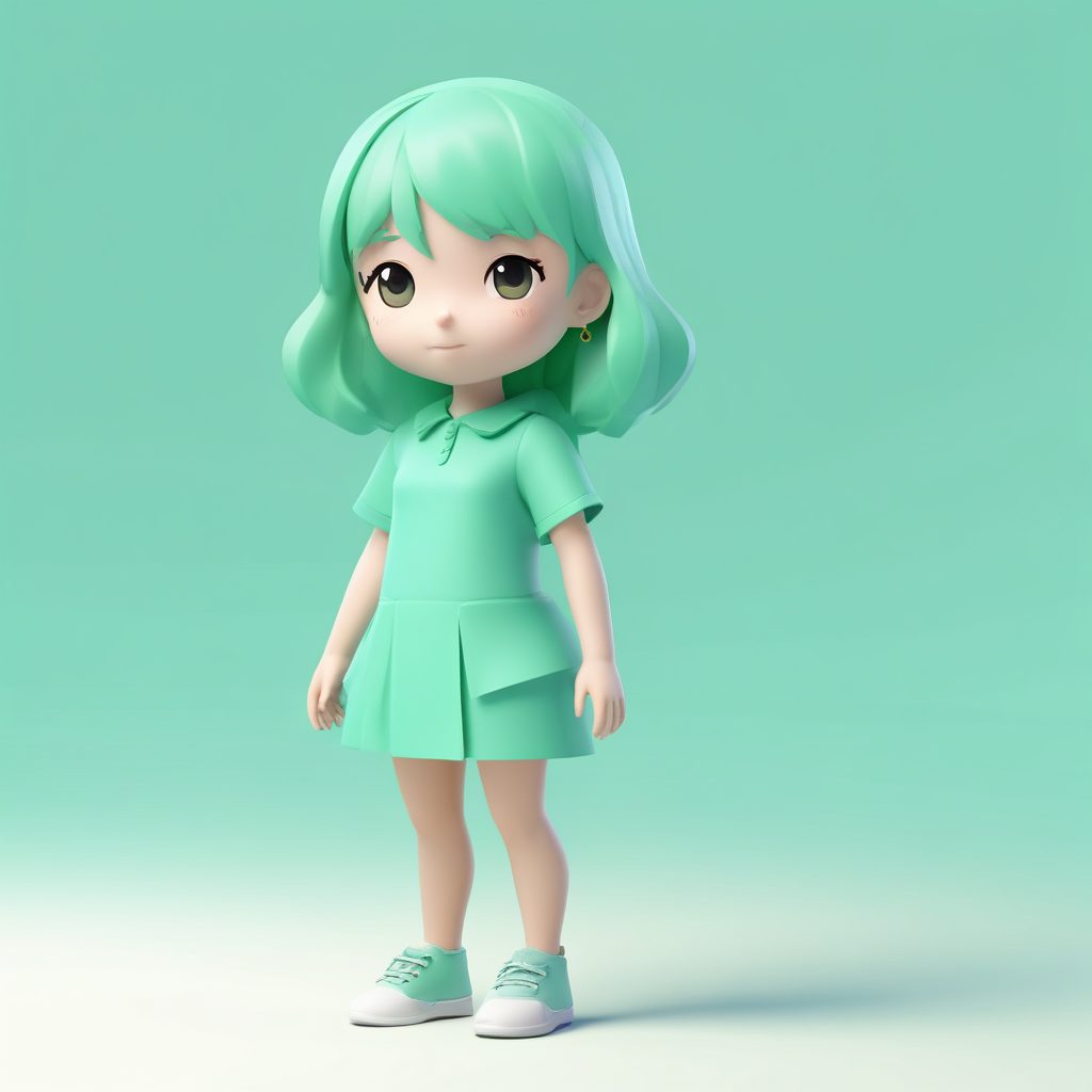 📐极简几何美学！单色系Q版女孩，设计感满分的简约头像！