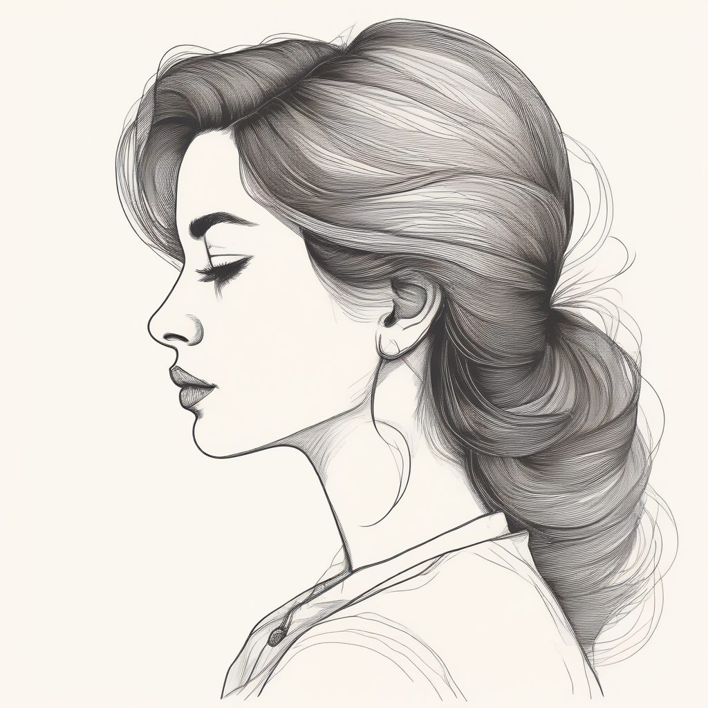 极简人像线条画｜温柔治愈系配色，做头像高级感绝了！