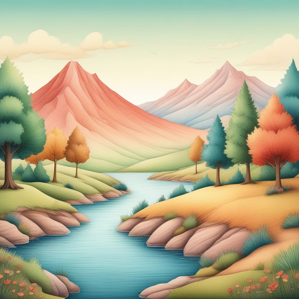 ✨极简手绘风景插画 | 轻松拥有超治愈的Hand Drawn纸感小世界！🎨