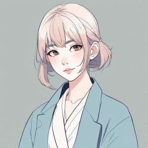 ✨极简线条插画 | 日系时尚动漫少女头像🔥