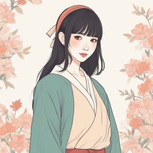 🔥极简线条插画 | 日系时尚动漫少女头像！✨