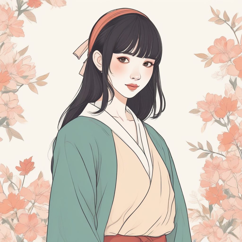 🔥极简线条插画 | 日系时尚动漫少女头像！✨