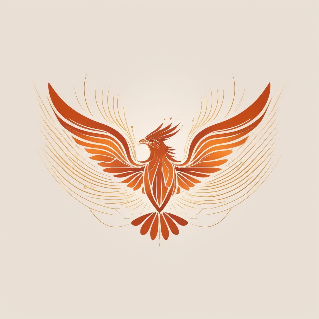 极简线条火鸟LOGO设计教程：AI绘画生成矢量扁平风格图标
