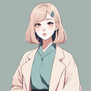 🌸极简线条日系动漫少女头像🔥完美适合作为你的社交媒体头像！