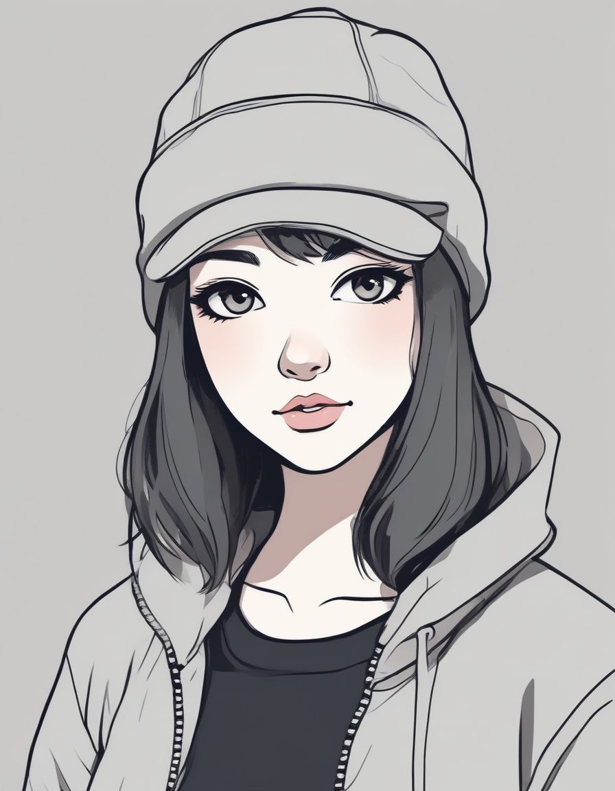 🧢街头感冷帽少女头像!酷酷的低饱和度灰色系穿搭