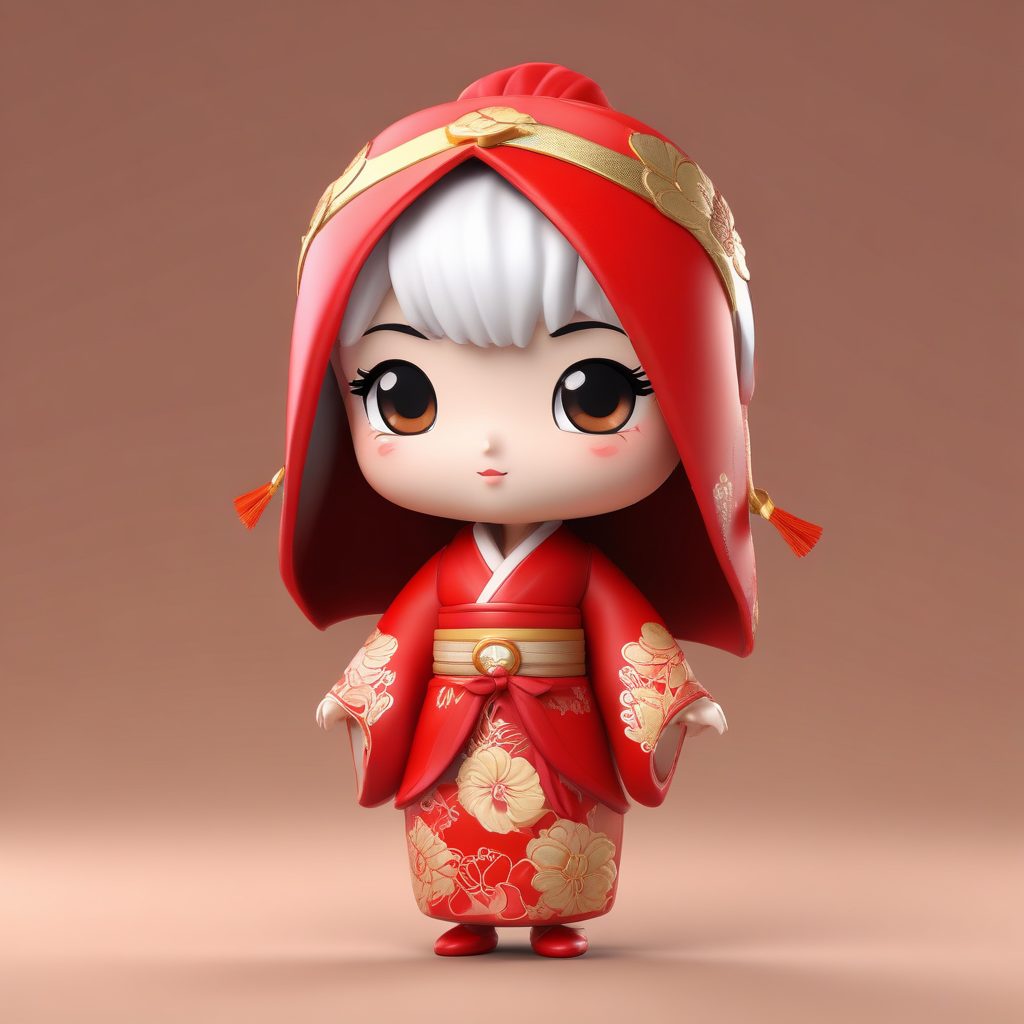 🧧锦鲤转运！招财开运Q版女孩头像，新年限定3D盲盒手办全身像