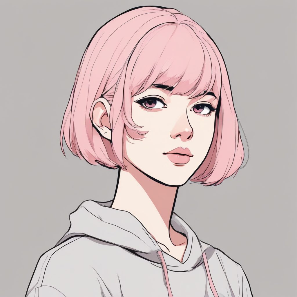 🌹 禁欲系美学！灰粉色调，极简风高冷女王范头像生成