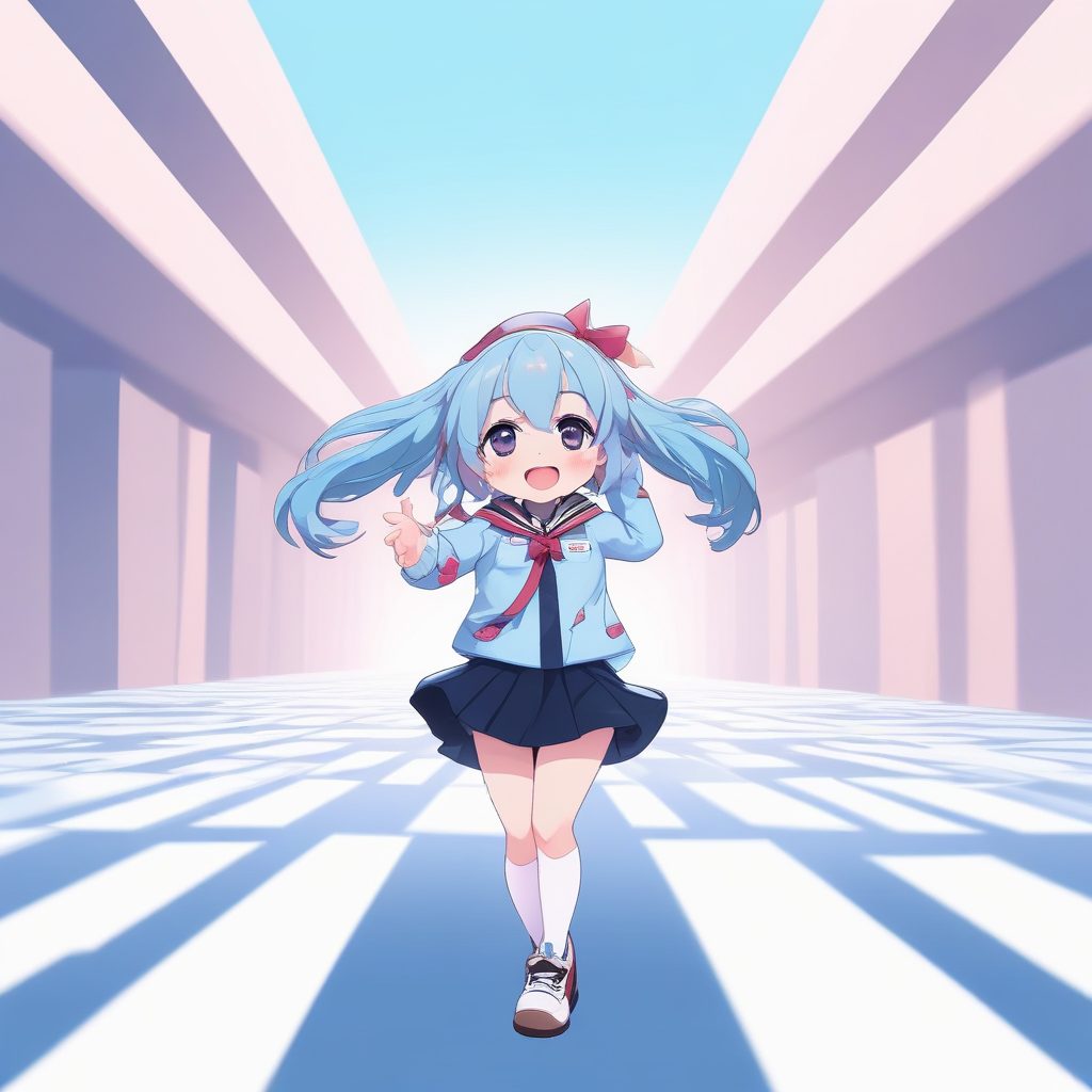 🎀JK制服Q版！元气满满的校园一个可爱时尚Q版动漫人物，表情动作丰富，治愈系壁纸生成公式