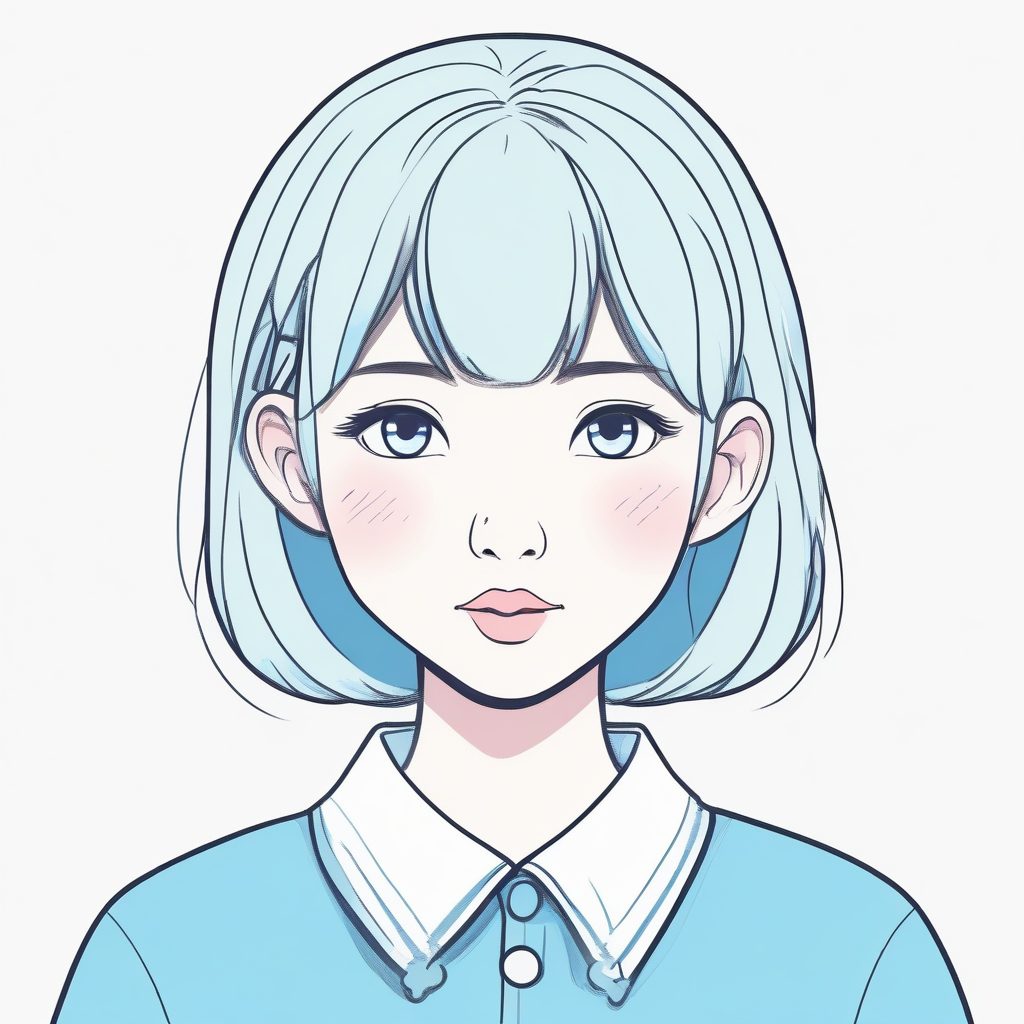 🎀JK制服少女头像！青春学院风极简线稿，超高出图率SD提示词