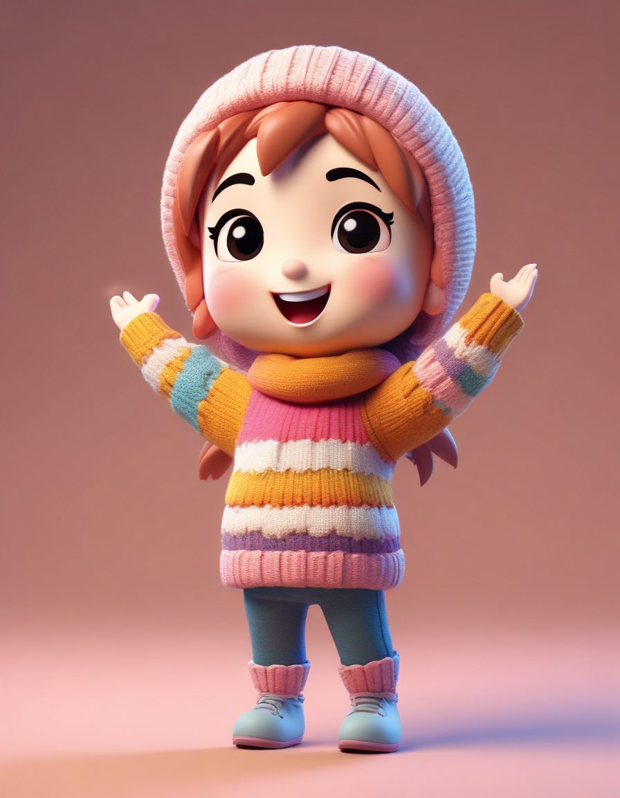 🧤 举手庆祝!赢得雪仗的开心Q版少女