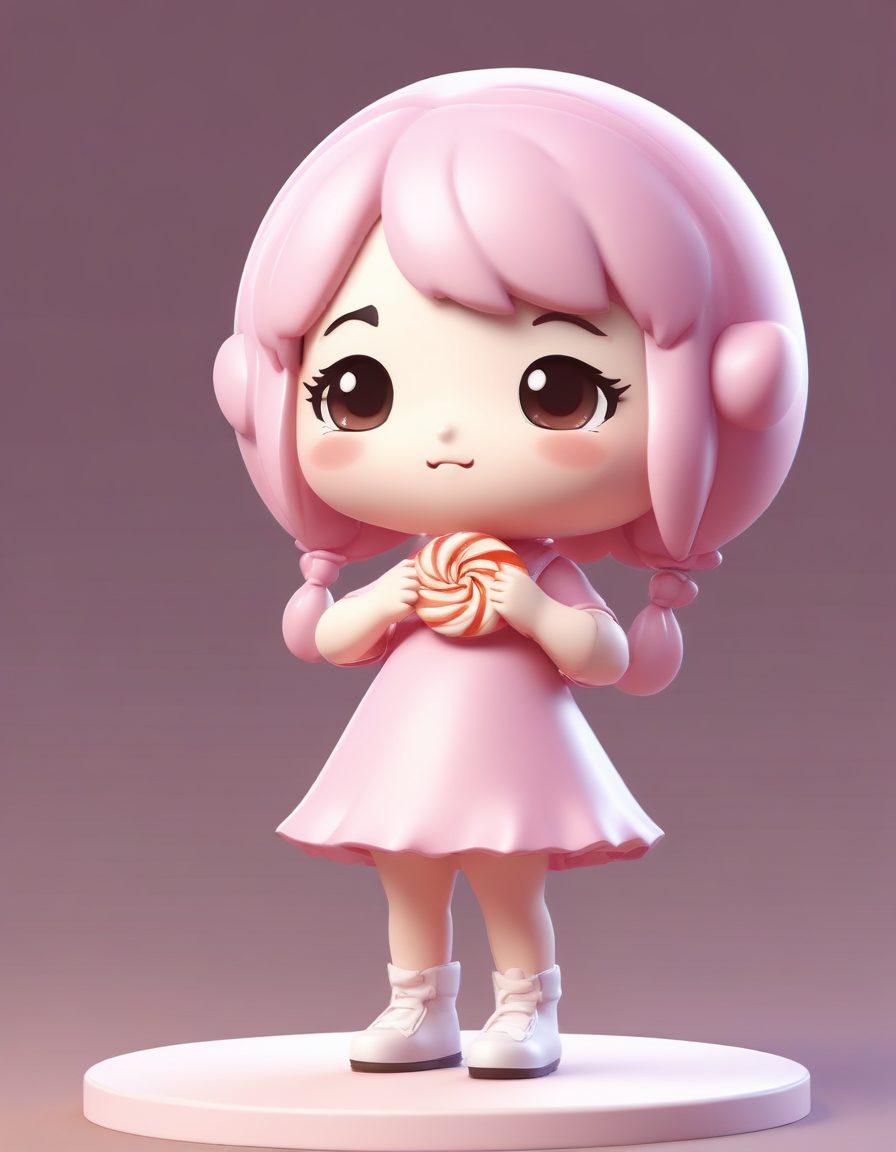 🍭巨型甜蜜：抱着棒棒糖的超甜Q版