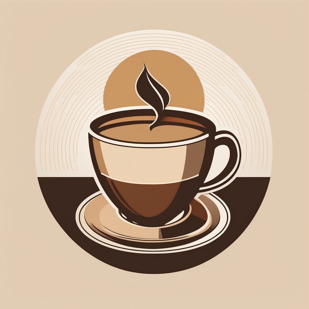 咖啡馆LOGO设计灵感：简约线条与扁平色彩的AI生成方法