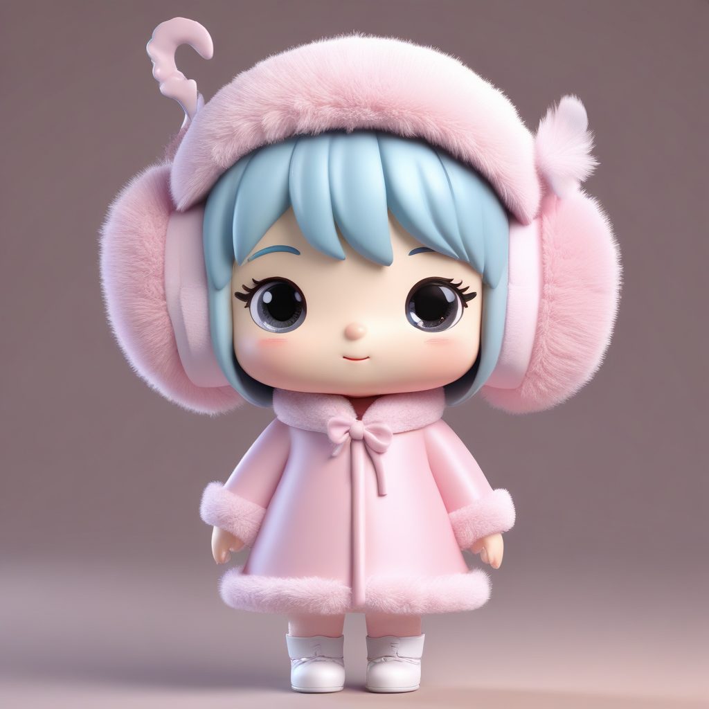 可爱到爆:戴巨大耳罩的Q版冬日精灵,C4D渲染教程