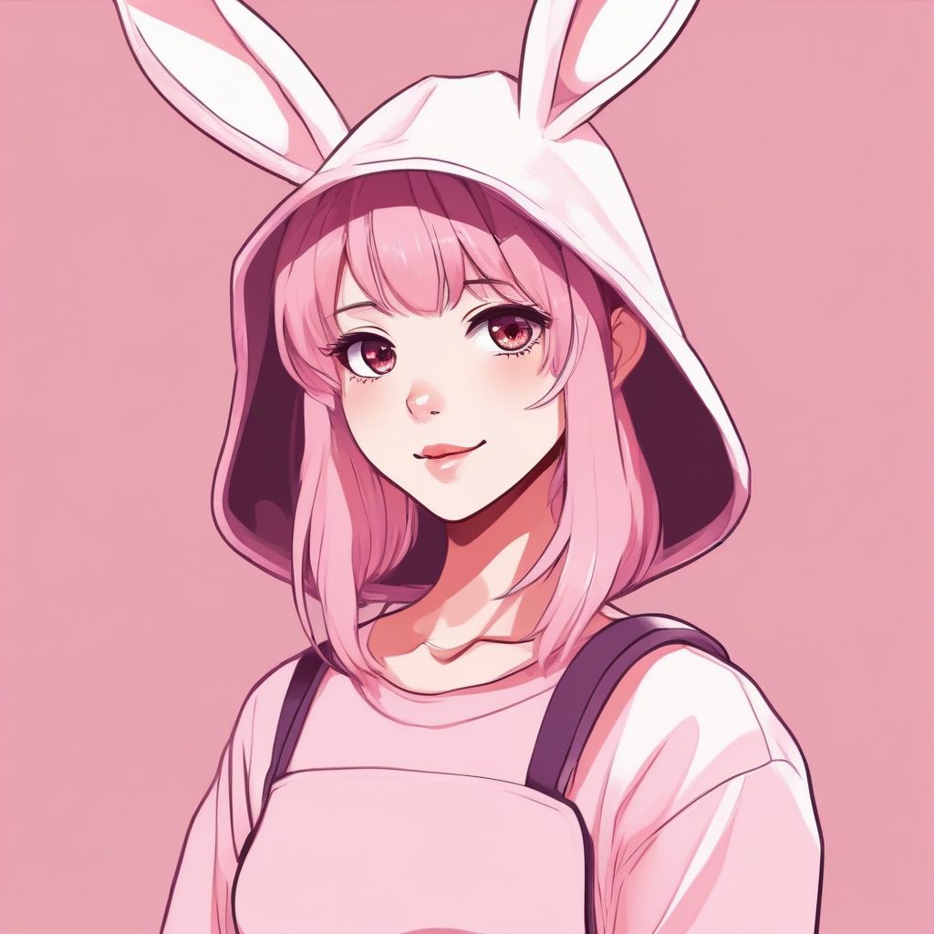 🐰 可爱到爆棚!超萌兔子耳朵女孩,日系治愈系极简头像制作