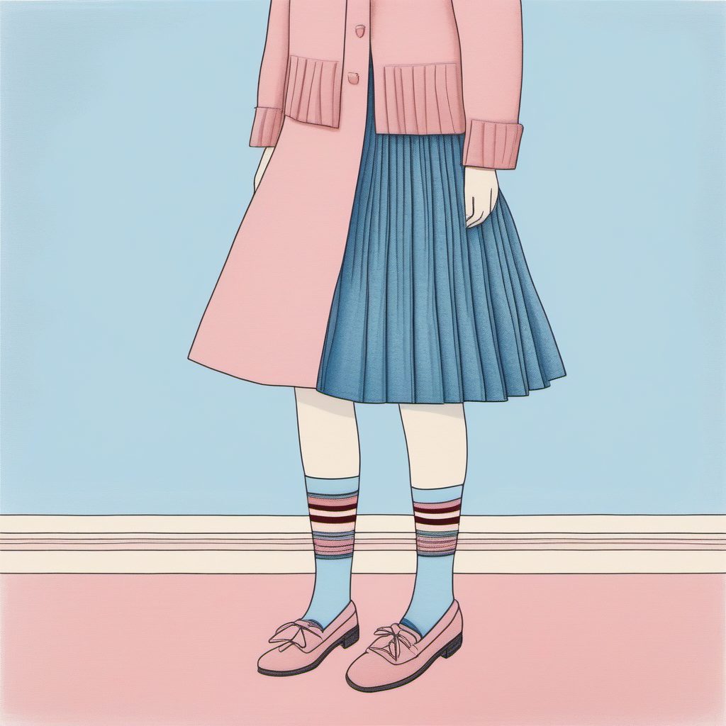 可爱系乐福鞋:时尚女孩下半身穿搭线稿技巧全解