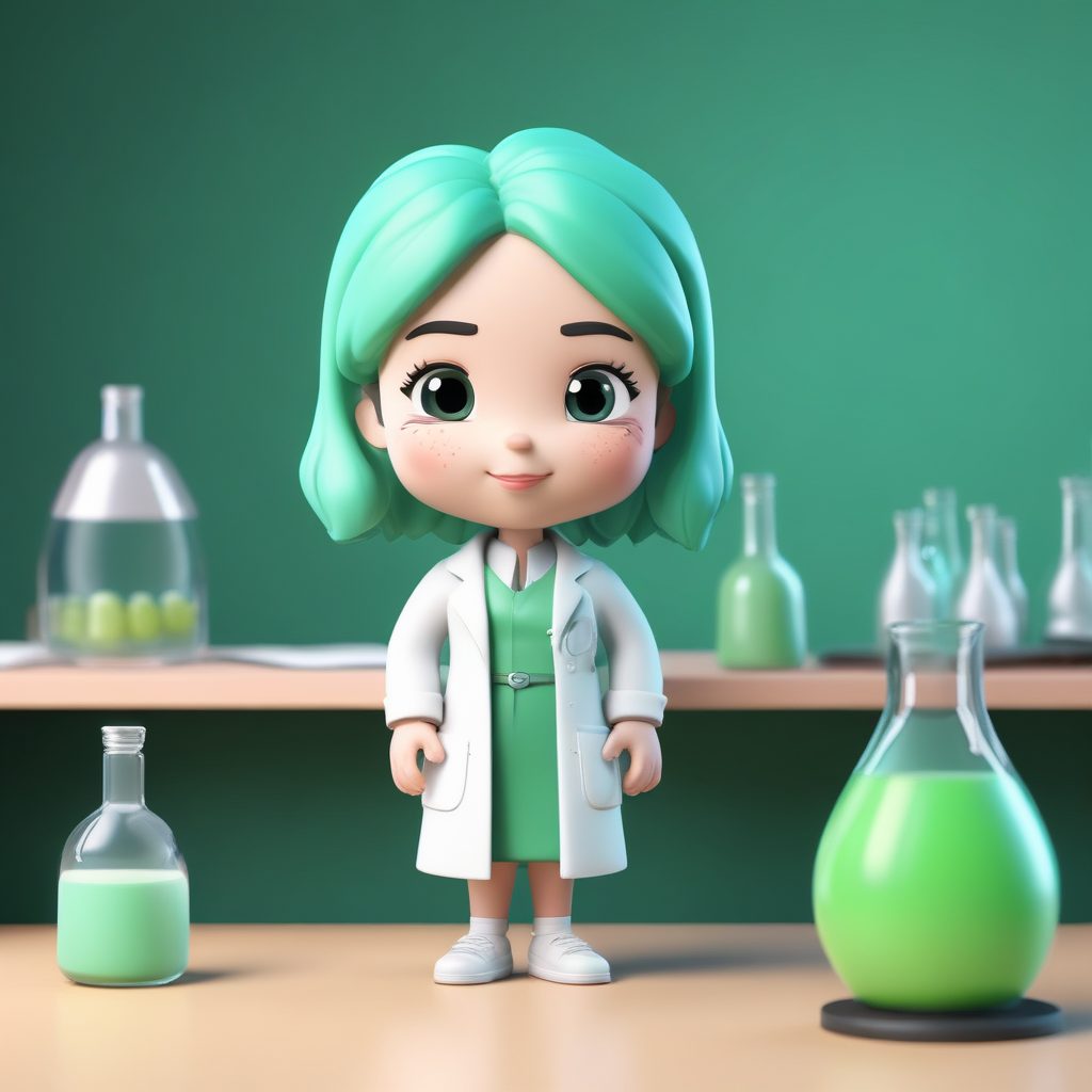 🧪科学老师黏土人偶！极简风3D渲染，C4D质感盲盒风头像一键生成