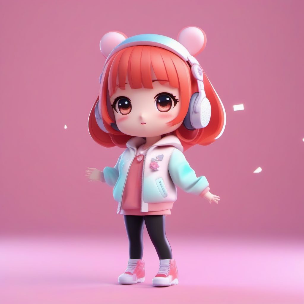 K-pop潮流偶像Q版全身像:高细节动态Pose AI绘画关键词优化