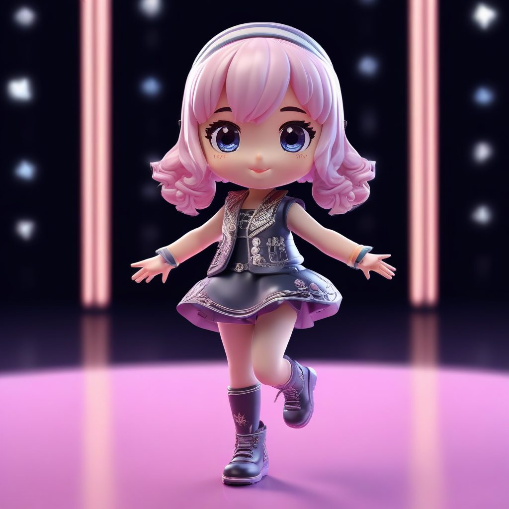 K-Pop热舞：动感十足的Q版人物跳跃姿势C4D教程