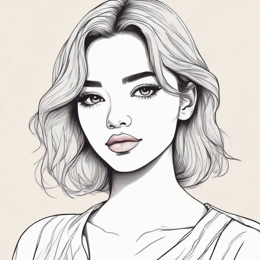 蜡笔画风天花板：甜美系少女腮红妆头像，超绝色彩搭配教程