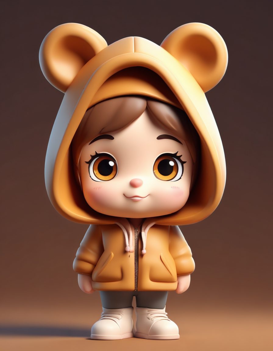 🐻 连帽熊耳！假装是小熊的可爱Q版