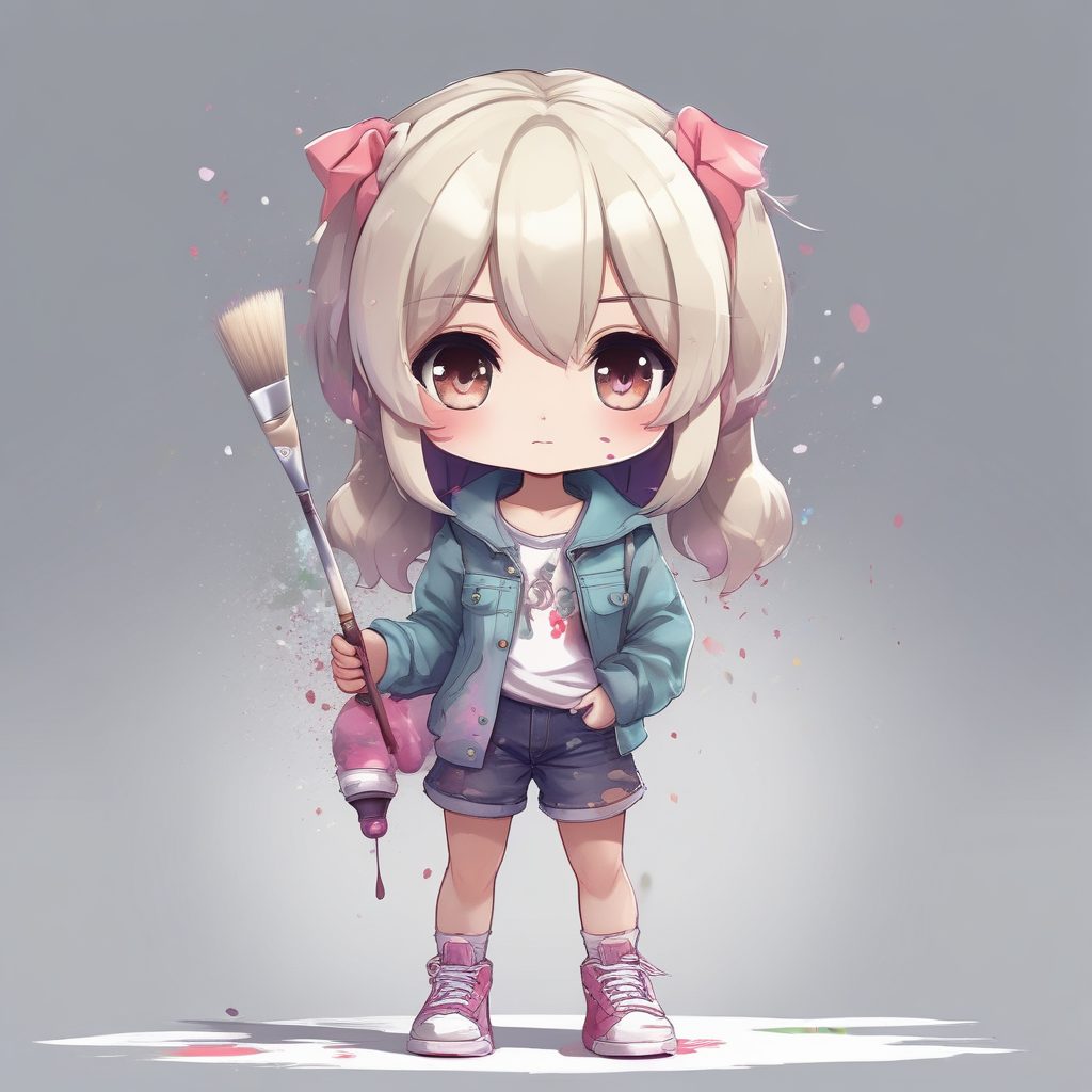 🎨灵魂画手Q版！艺术气息一个可爱时尚Q版动漫人物，表情动作丰富，做头像秒赞的AI公式