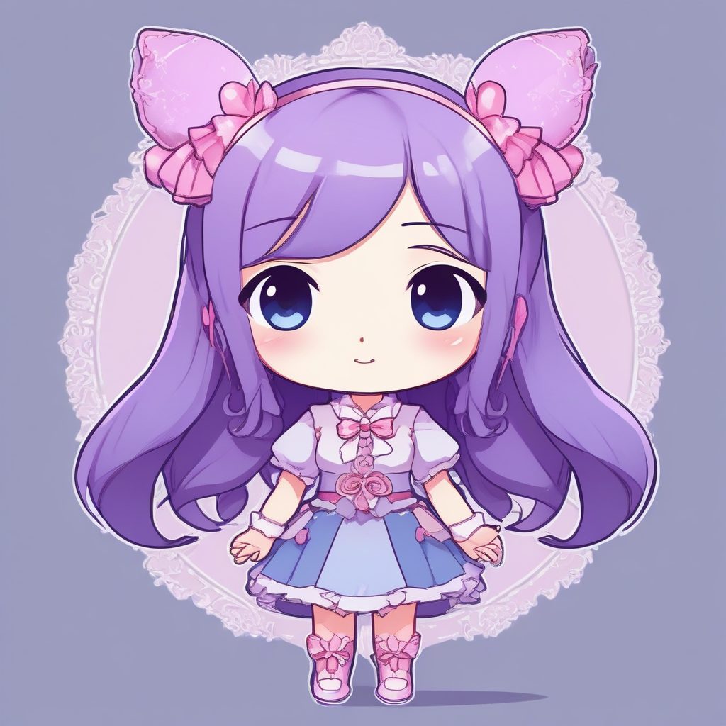 ✨马卡龙魔法少女！动态施法Chibi插画，高细节8K壁纸素材